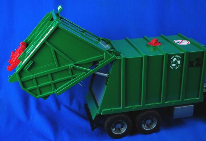 German Bruder Recycling Trash Truck Toy Mercedes Benz  