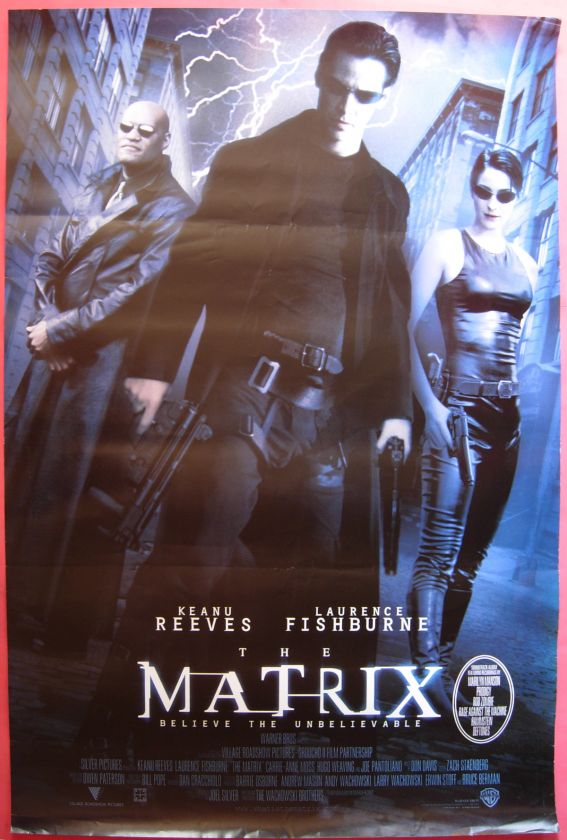 THE MATRIX Thai Movie Poster 1999 Keanu Reeves  