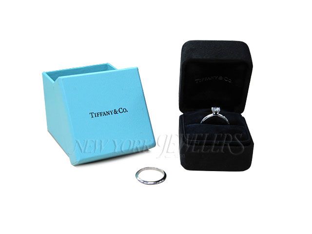 TIFFANY & CO. DIAMOND ENGAGEMENT RING WITH WEDDING BAND  