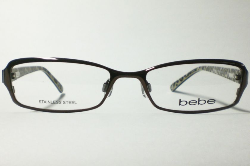 BEBE AGLOW BB5009 5009 SMOKED TOPAZ EYEGLASSES AUTH 53  