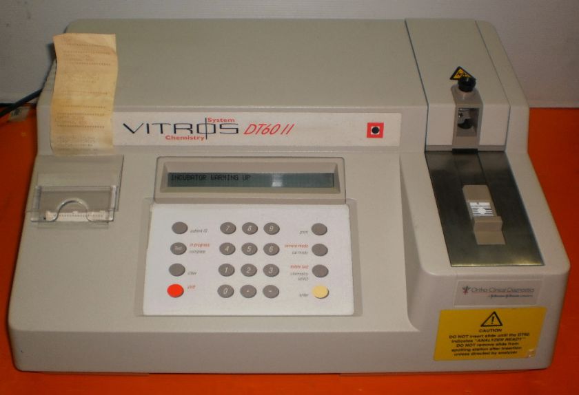 JOHNSON JOHNSON VITROS SYSTEM DT60 II CHEMISTRY  