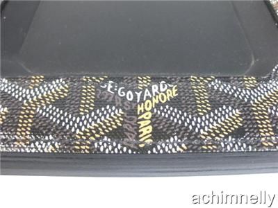   GOYARD AMBASSADE ULTRA RARE VIDE POCHE SPECIAL ORDER BLACK GOYARDINE