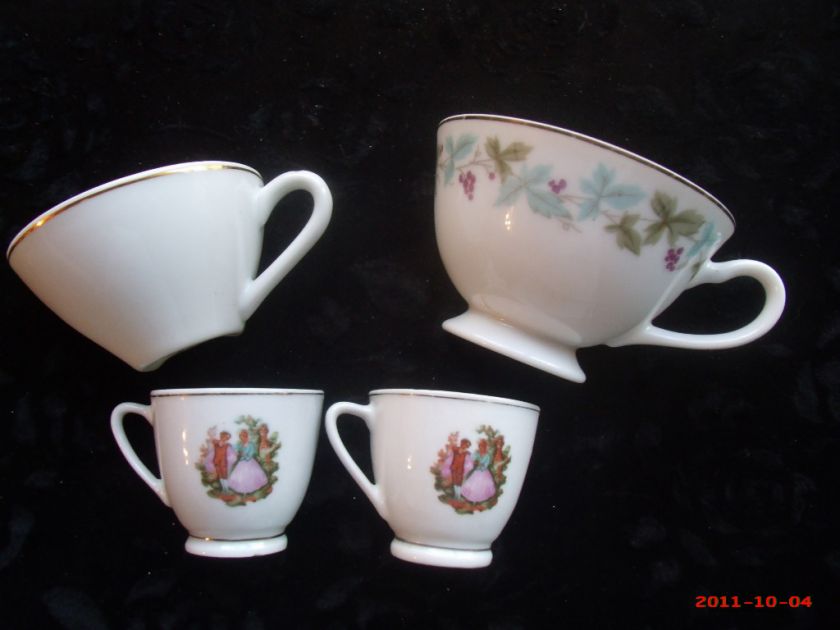 half Tea Cups~Mosaic Tiles~3 sizes~Great to have on hand~2 small are 