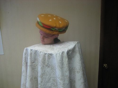 Hamburger on Table Rental Quality Halloween Costume  