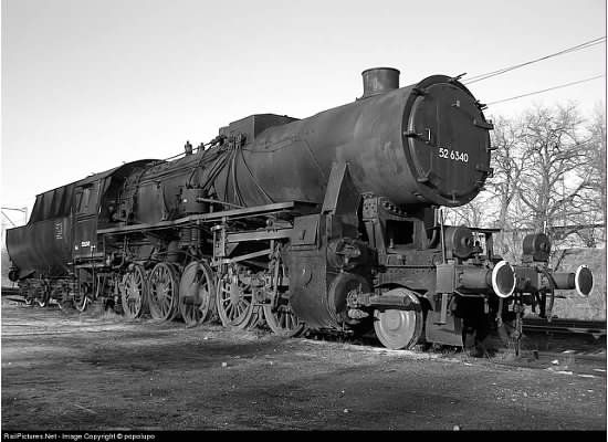 War Locomotive DB BR 52 class 2 10 0 Liliput Kriegslok Steam L105201 