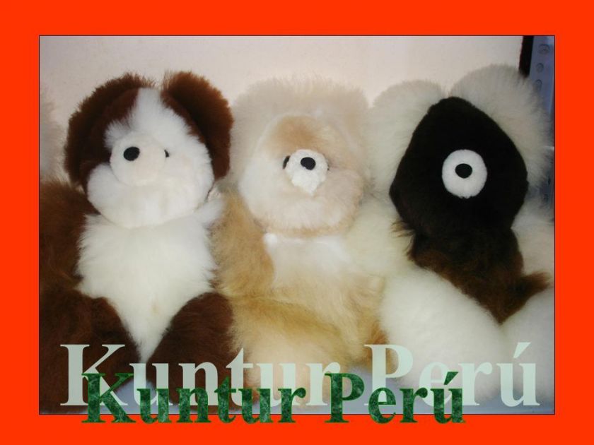 LOT 12 TEDDY BEAR TOY 100% BABY ALPACA FUR 12  INCHES ~ HANDMADE IN 