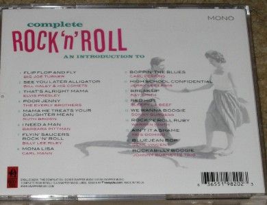 CD VARIOUS COMPLETE ROCK N ROLL ROCKABILLY ROCK N ROL  