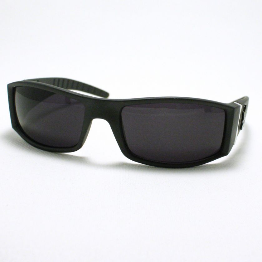 CHOLO Sunglasses Biker Gangster Style DARK Matte BLACK  