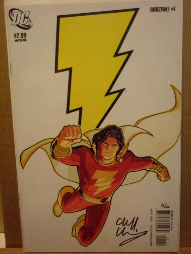 SHAZAM #1 DF VARIANT SIGNED CLIFF CHIANG W/COA #96/100  