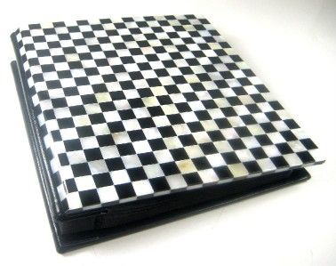 NEW Genuine Mother of Pearl Checker 5X7 Photo Album  