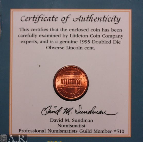 1995 Double Die Error Lincoln Wheat Cent GEM BU (DDO)  