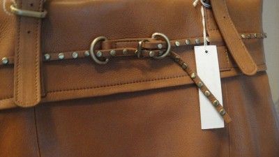 CO LAB CHRISTOPHER KON LARGE LEATHER SATCHEL NATURAL  