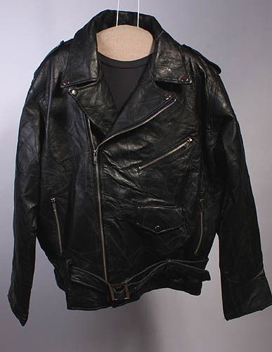 CUOIO SOFT LEATHER BIKER/PUNK ROCKER JACKET sz XL NWT  