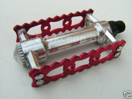 VP 365 alloy rat trap BMX alloy pedals 1/2   RED ANO  