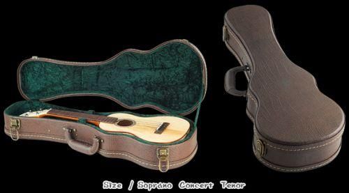 aNueNue Brown Leather effect Tenor Ukulele Hard Case £54.99