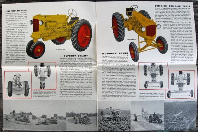 Minneapolis Moline Visionlined R Tractors Sales Brochur  