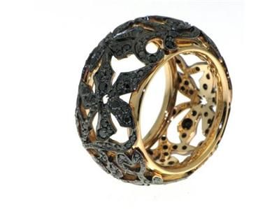 Brand New POMELLATO ARABESQUE 18K BLACK DIAMONDS RING Retail $8,300 