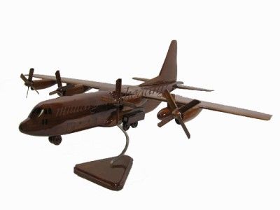   LOCKHEED C 130 HERCULES MILITARY CARGO WOOD WOODEN MODEL AIRPLANE