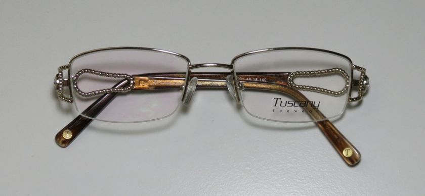 NEW TUSCANY 493 48 18 140 SHINY GOLD/CARAMEL EYEGLASSES/GLASSES/FRAME 