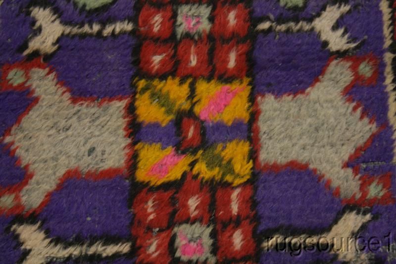   ANTIQUE PURPLE COLOR 3X4 MILAS TURKISH ORIENTAL AREA RUG WOOL CARPET