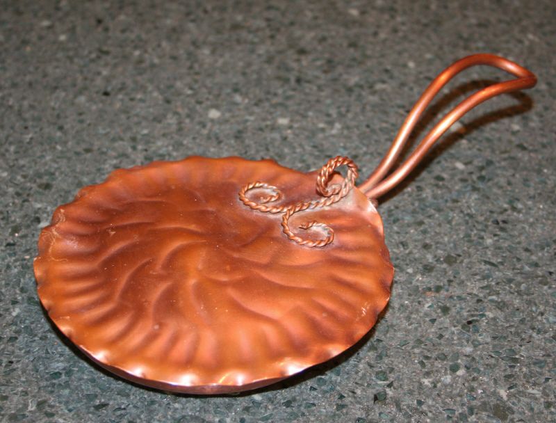 GREGORIAN COPPER Silent Butler Ash Tray / Crumb Catcher  