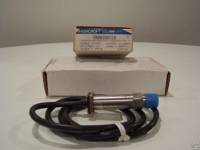 Ashcroft K8 Pressure Transducer 0 750 PSIG 1/4 NPTM  