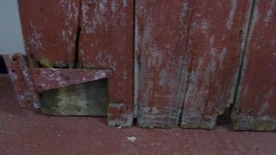 Vintage Antique Red Barn Wood Gate  