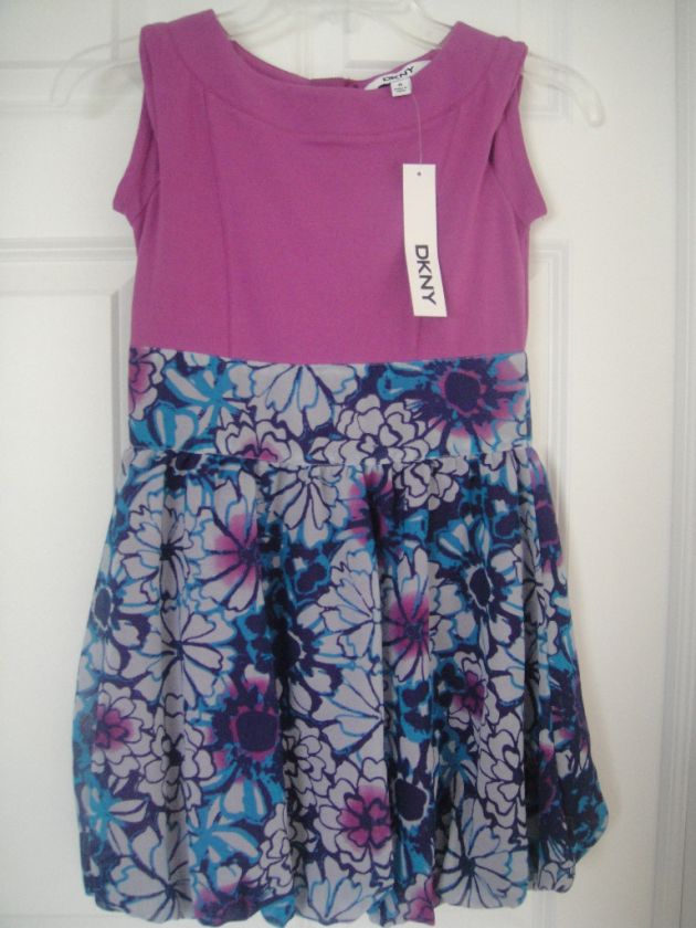 DKNY NWT Purple Atrium Dress Bubble M 8 10  