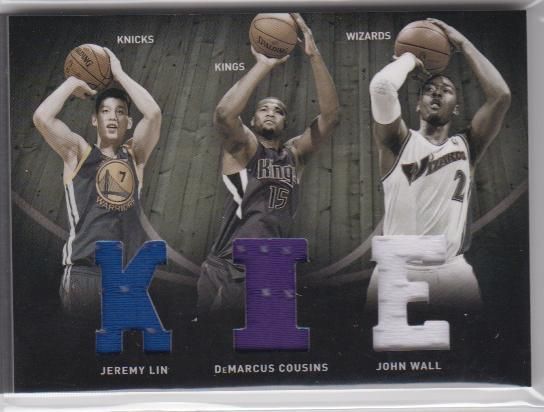 2011/12 PREFERRED ROOKIE BOOKLET #5 JOHN WALL/JEREMY LIN/COUSINS 