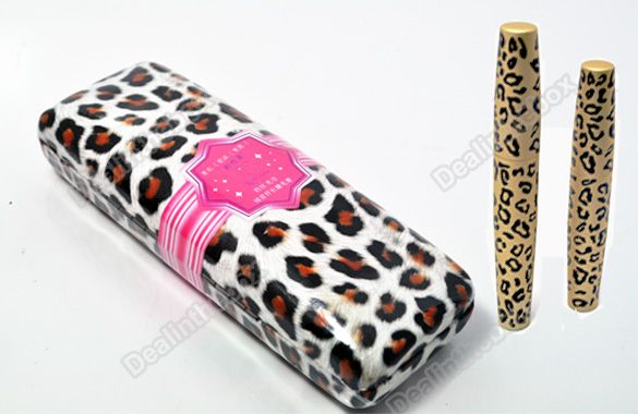 Magic Leopard Fiber Mascara Black Long Eyelash False Lashes Makeup 