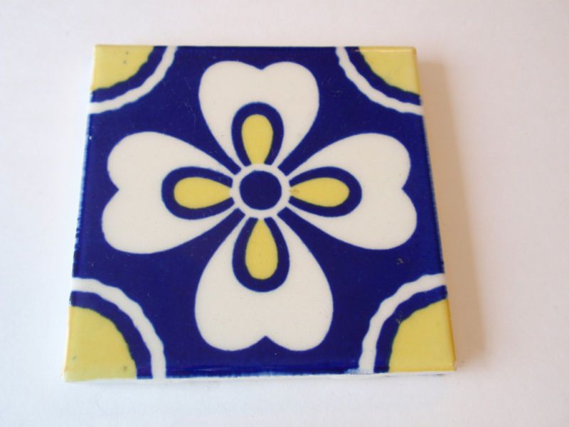 Vintage Dal Tile Handcrafted Mexico Tile Trivet Coaster  