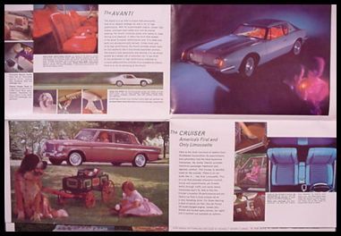 1963 Studebaker Avanti Lark Cruiser Hawk Brochure 63  