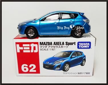 TOMICA #62 MAZDA AXELA SPORT 1/61 TOMY 2010 NEW MODEL  