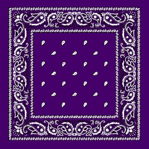 Minimum of 1   Purple Bandana BANDANNAS wholesale LOT  