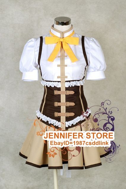 Puella Magi Madoka Magica Mami Tomoe cosplay costume any sizes J 