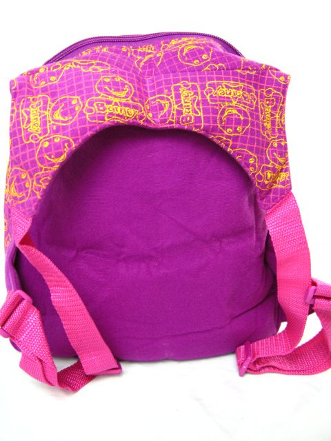 NEW Plush Barney Purple Dinosau doll Backpack bag  