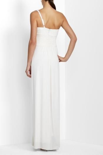 328 BCBG MAXAZRIA Matilde One Shoulder Gown Sz M  