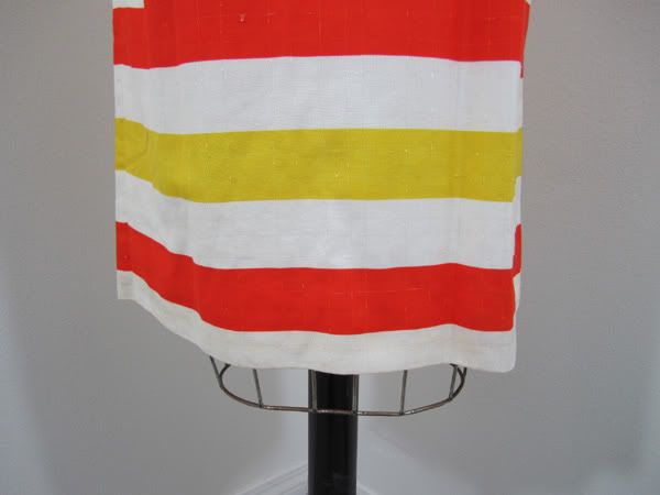 VinTaGe 50s*YELLOW ORANGE SUNSHINE STRIPE*SPRING GLAM PIN UP FAB 