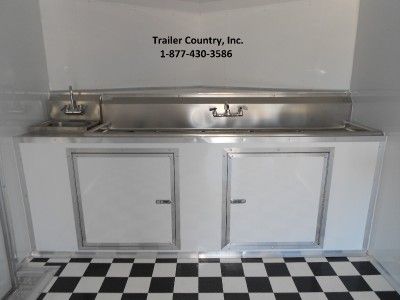   20 Enclosed Concession Food Vending BBQ Serving Trailer  