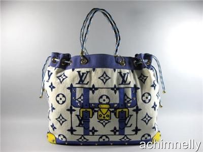 AUTHENTIC LOUIS VUITTON VIP BLUE EPONGE BEACH BAG MPRS  