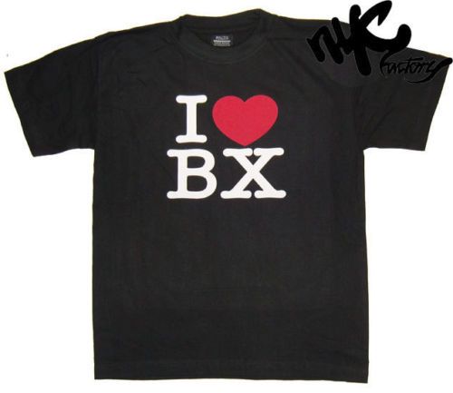 LOVE BRONX TEE HEART BX BLACK COTTON T SHIRT 2XL XXL  