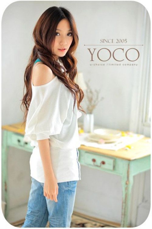   Short Sleeve OFF Shoulder Top T Shirt Casual Shirt 4 Colors  