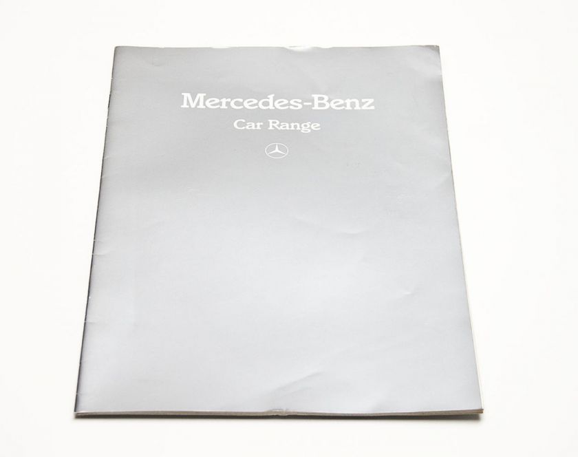 1983 Mercedes Benz full range large sales brochure  