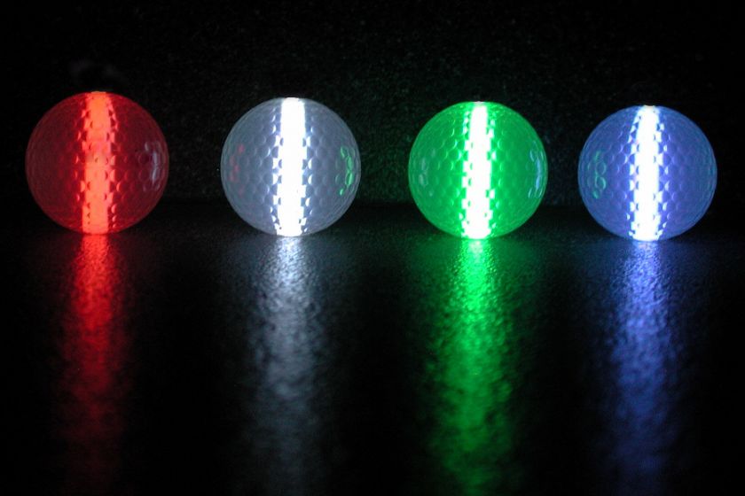 12 PACK GLOW IN DARK GOLF BALLS night golf SUPER BRIGHT  