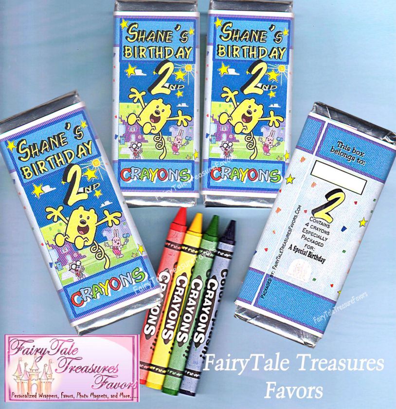 SET/4 WoW WoW Wubbzy Birthday Party Favors Crayon Boxes  