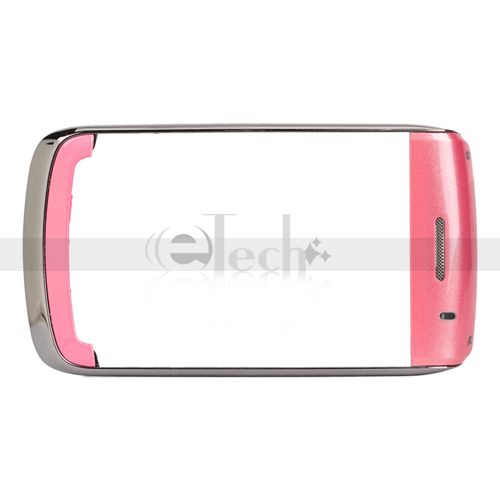 Blackberry blod 9700 4 piece pink+silver edge