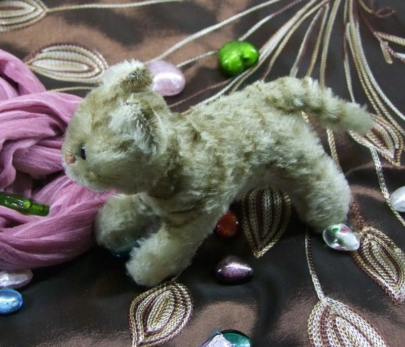 50S STEIFF TABBY CAT  