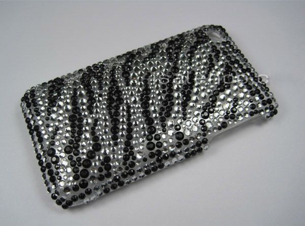 Zebra Bling Crystal Hard Case For Apple iPhone 3G 3GS  