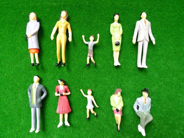 20 x 132 Painted Model People Figures Train G Scale  