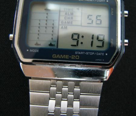 VINTAGE 1980s CASIO 165 GM 20 GAME 20 OLD STOCK STAINLESS STEEL BACK 